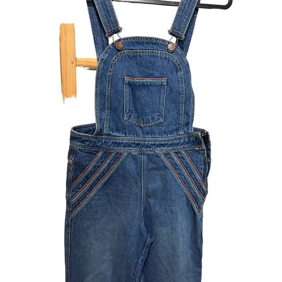Free People Rainbow Connection Blue Flare & Wide Leg Jeans - Picture 7 of 14